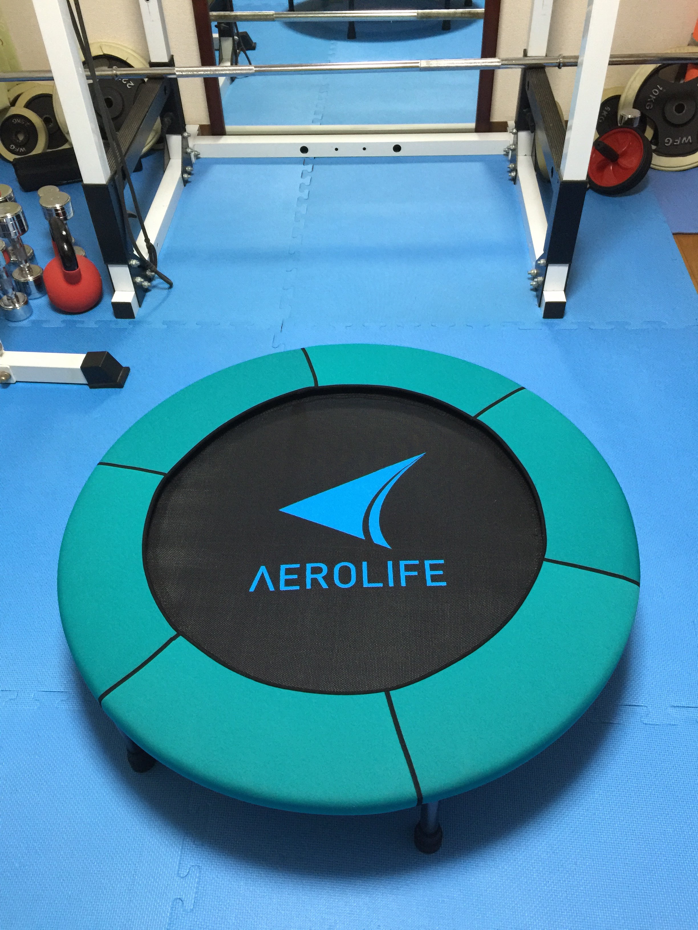 室内でいい汗かけるトランポリン！